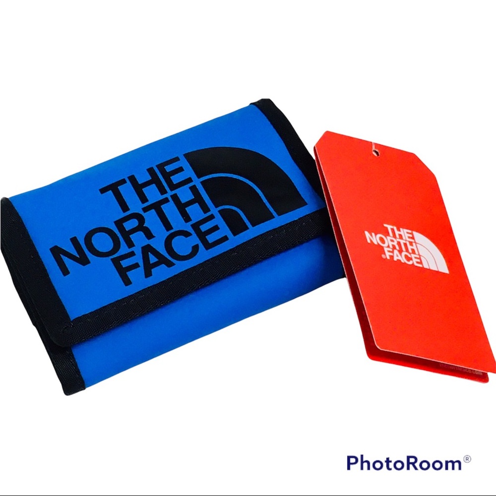THE NORTH FACE Base Camp Duffel Bag Trifold Wallet Men's/Womens BLUE/BLK NEW NWT